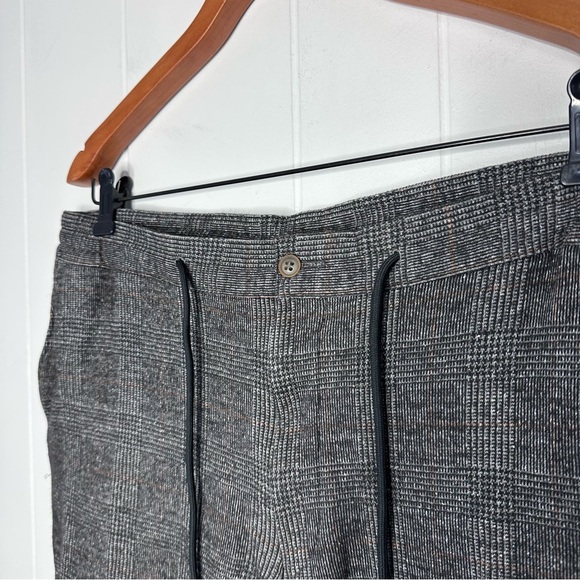 Samuelsohn VUE Soft Stretch Plaid Wool Blend Joggers/Casual Pants - Picture 8 of 11